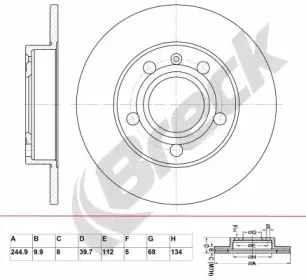 Тормозной диск BRECK купить